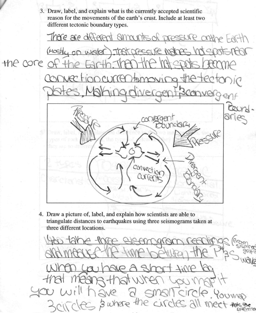 5 Best Images Of Earth Science Rocks Worksheet Answers 2010 4th 