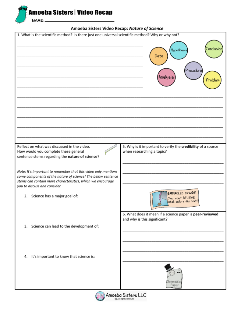 Amoeba Sisters Introduction To Cells Answers Islero Guide Answer For 