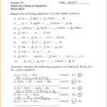 Balancing Chemical Equations Made Easy Worksheet With Answers Style