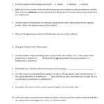 Bill Nye Chemical Reactions Worksheet Answers Db excel