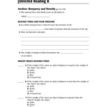 Buoyancy Worksheet Grade 3