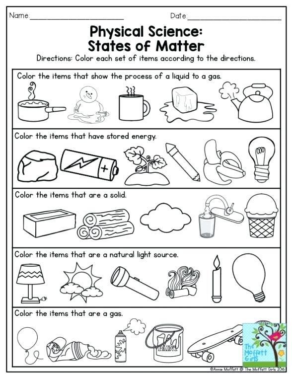 Classifying Matter Worksheet Science Worksheets Resources Free 