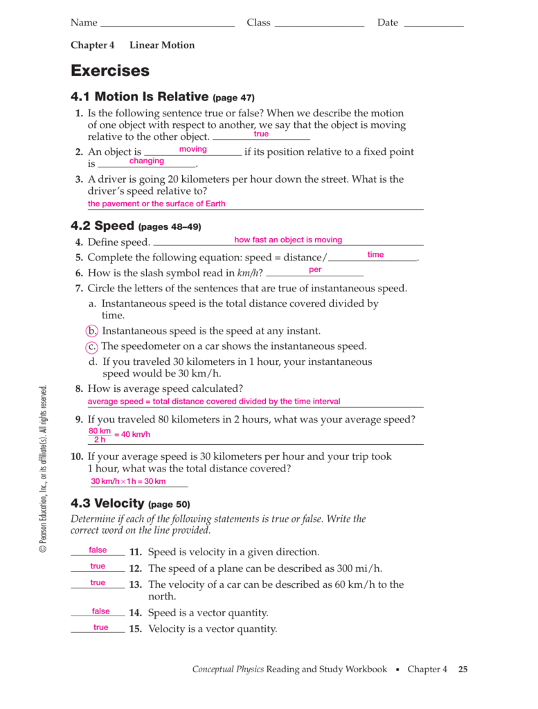 Conceptual Physics Net Force Worksheet Answers TUTORE ORG Master Of