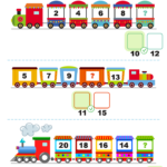 Count By 2 s Trains Worksheet Free Printable PDF For Kids Answers