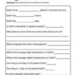 Earth Planet Worksheet Have Fun Teaching Solar System Worksheets