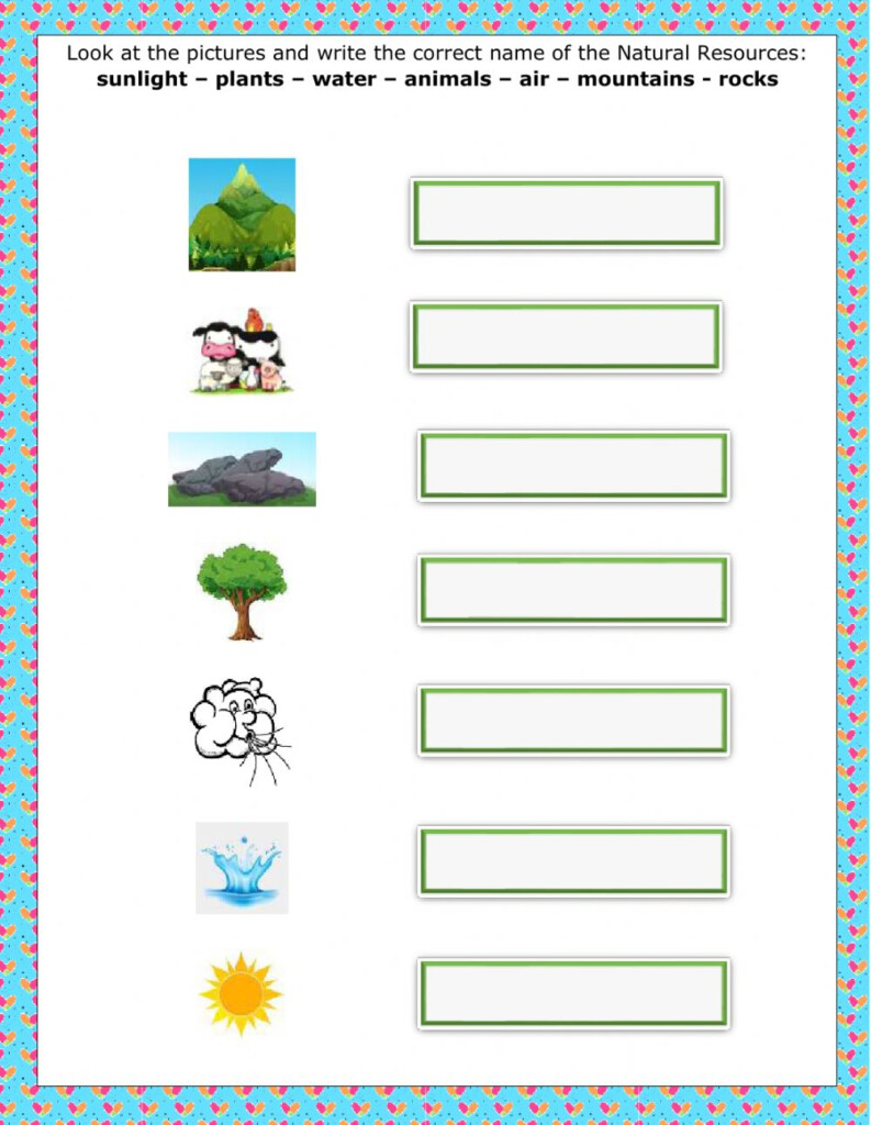  Earth s Natural Resources Worksheets Free Download Gambr co