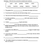 Fifth Grade Resources Have Fun Teaching Science Worksheets Force