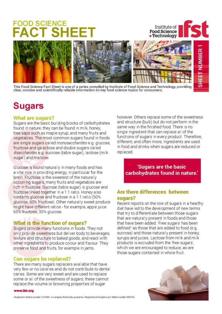 Food Science Fact Sheets IFST