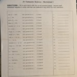 Get Answer Transcribed Image Text A Computer Science Worksheet