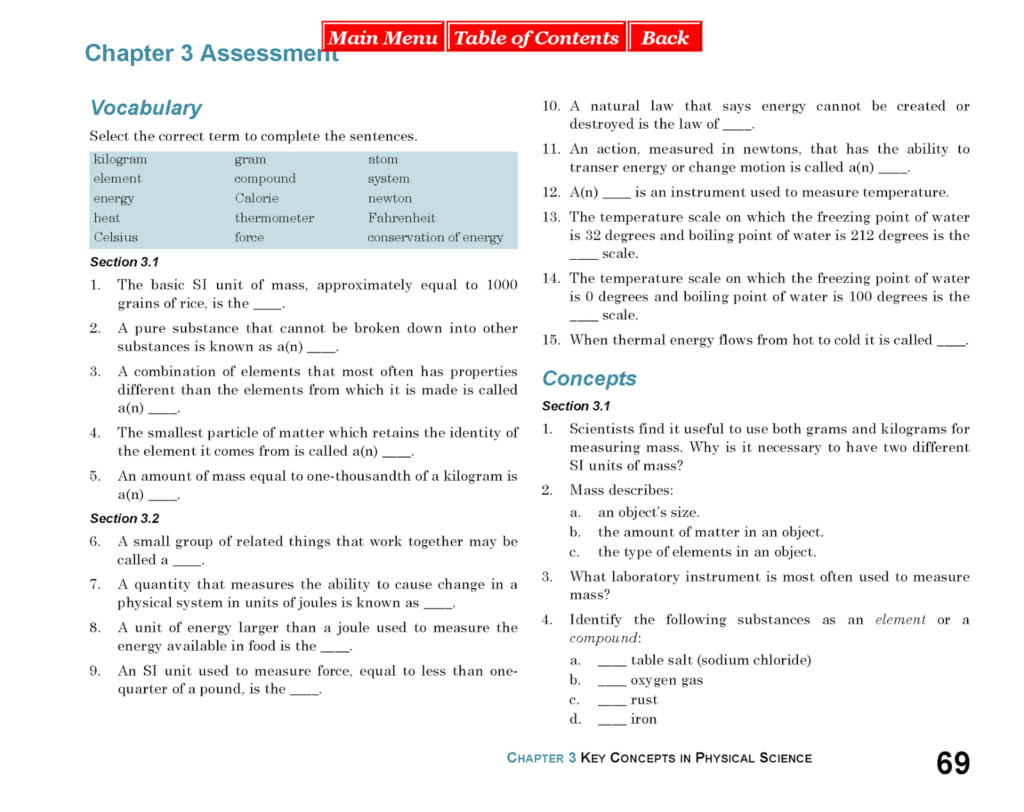 Glencoe Mcgraw Hill Physical Science Worksheet 16 Answers 