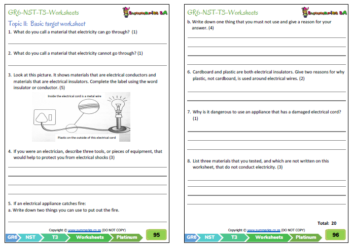 Grade 6 Natural Sciences Technology Term 3 Platinum Classroom101