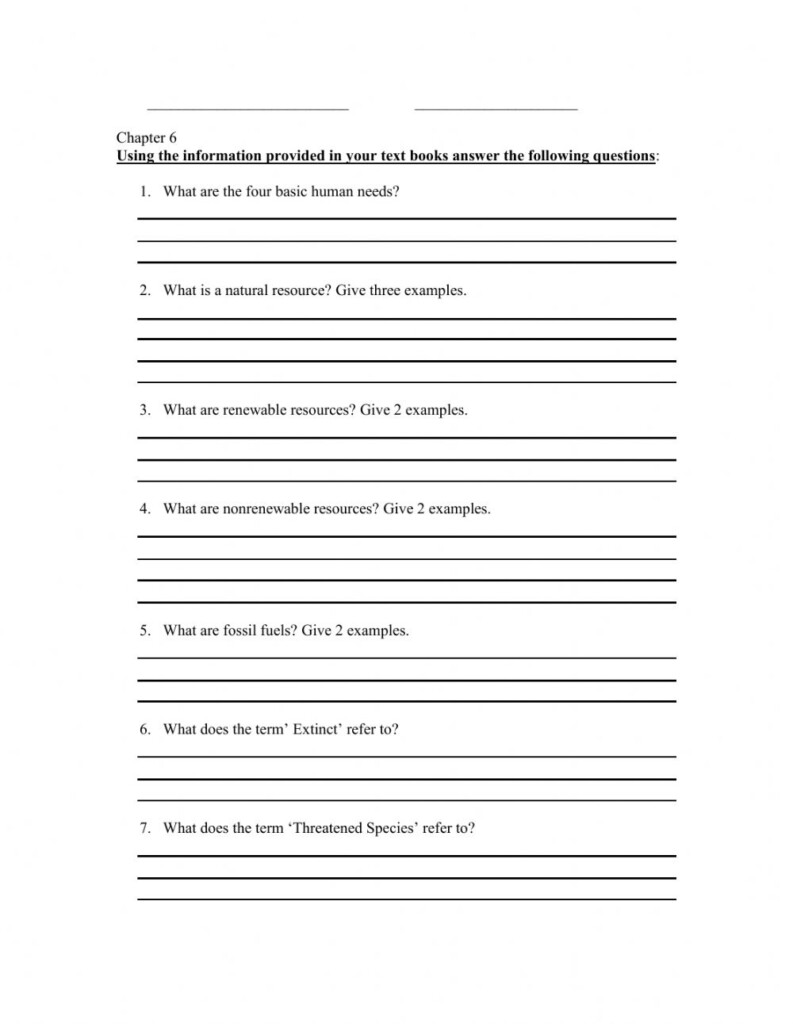 High School Environmental Science Cloze Worksheet Intro To Env Science 