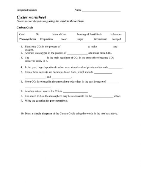 Integrating Environmental Science Worksheet Answers Scienceworksheets