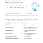 Introduction To Family Consumer Sciences Worksheet