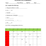 Math Enrichment Worksheet Worksheet