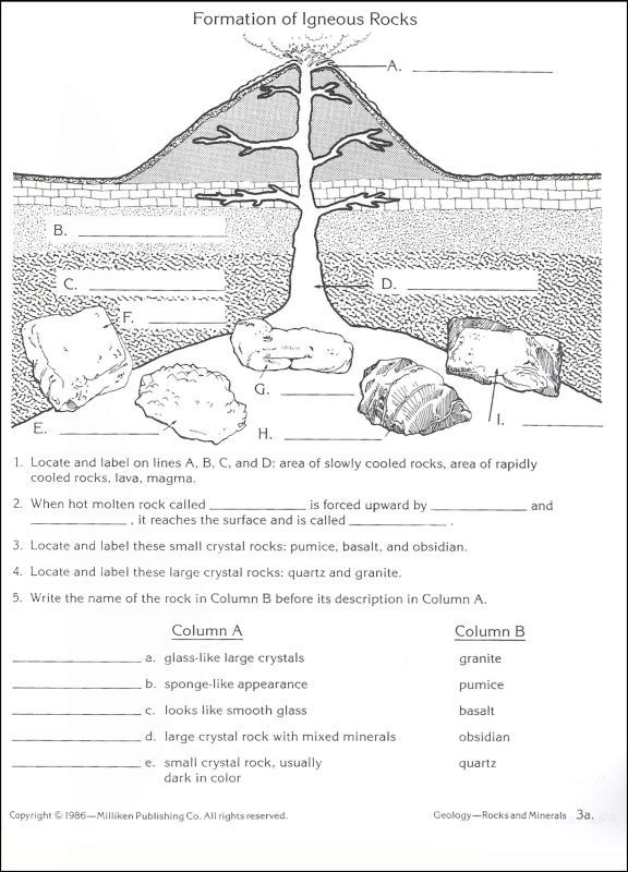 Mineral Identification Worksheets