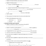 Newton S Laws Worksheet PHYSICAL SCIENCE NAME