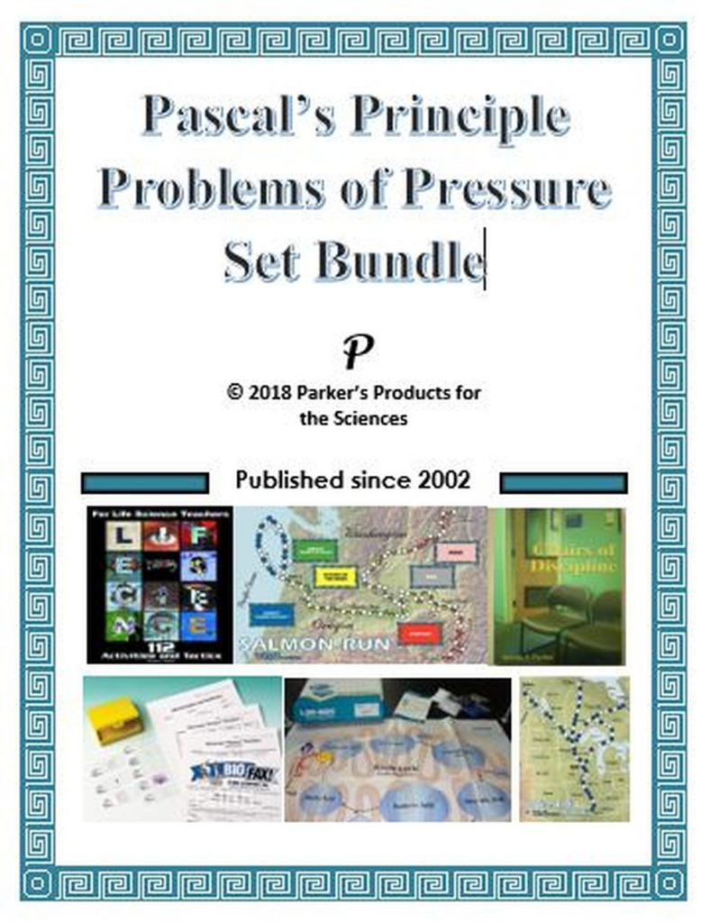 Pascal s Principle Problems Of Pressure Worksheet Bundle Set Physical 