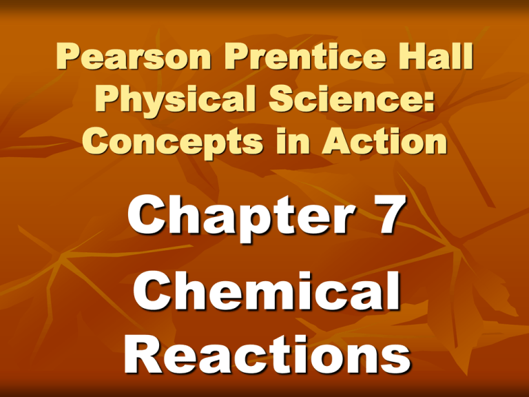 Pearson Prentice Hall Physical Science Concepts In Action