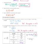 Physics Dimensional Analysis Worksheet And Answers Yesterday