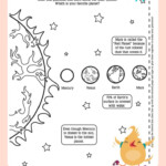 Planet Activity Placemat Worksheet Education Planets
