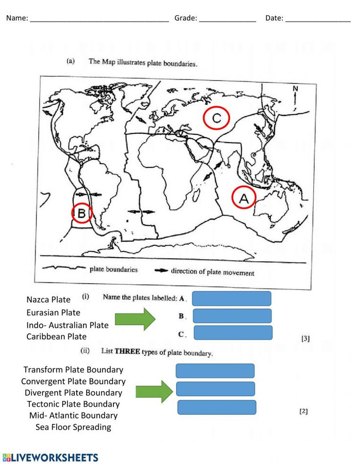 Plate Tectonics Worksheet Answers Plate Tectonics Bgcse Interactive 