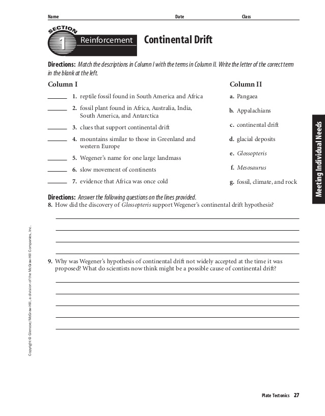 Printables The Mcgraw hill Companies Worksheet Answers Tempojs 