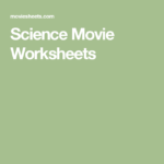 Science Movie Worksheets Scientific Method Scientific Method
