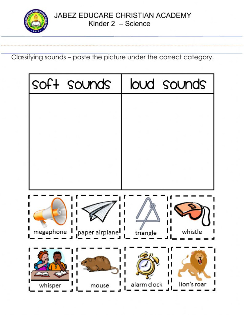 Senses Smell And Hearing Worksheet