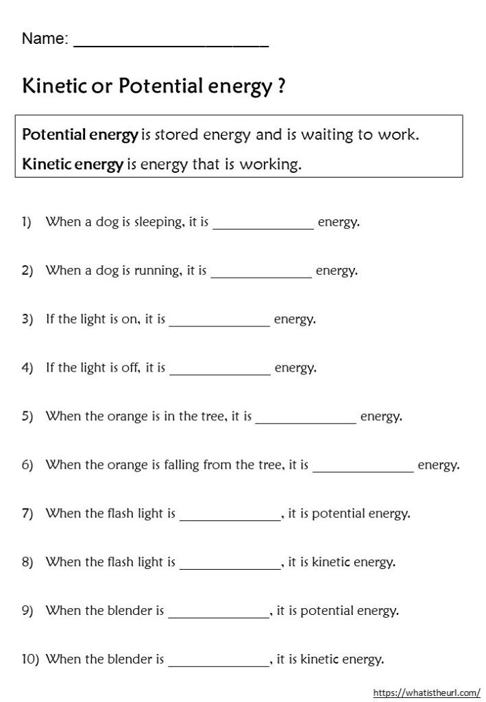 Share This On WhatsAppWe Have Prepared A List Of Worksheets On Kinetic 