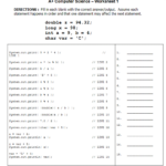 Solved A Computer Science Worksheet 1 DIRECTIONS Fill In Each