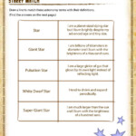 Starry Match View 3rd Grade Science Worksheets Kids SoD
