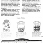 States Of Matter Worksheet 8th Grade Thekidsworksheet