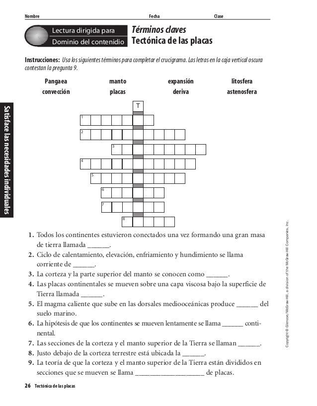 The Mcgraw hill Companies Worksheets Answers Science 