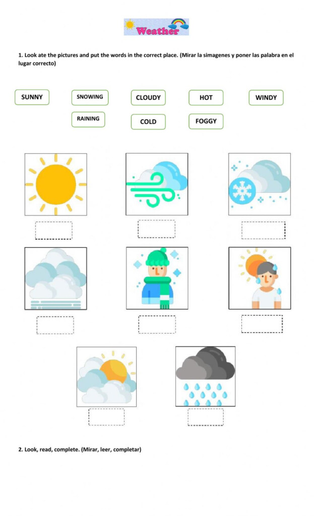 The Weather Online Exercise For 6th Grade