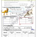 Tyrannosaurus Rex Worksheet For Kids Student Handouts Dinosaur Facts