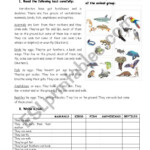 Vertebrates ESL Worksheet By Raquellera English Stories For Kids