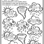 Weather Printables 1st Grade Worksheets