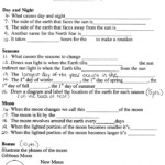 What Causes The Seasons On Earth Sixth Grade Science Worksheets Free