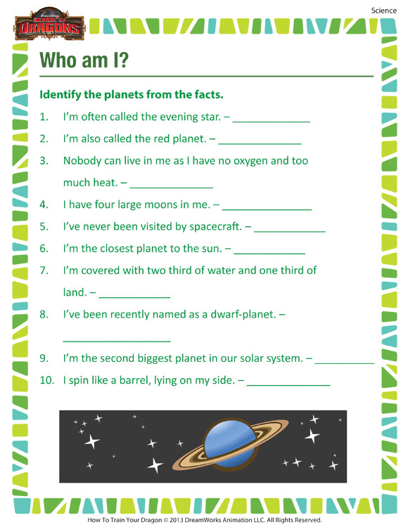 Who Am I 3rd Grade Printable Science Worksheet Whats The Matter View 