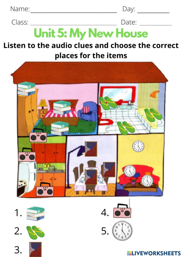 Year 3 Unit 5 My New House Enrichment Worksheet Worksheet