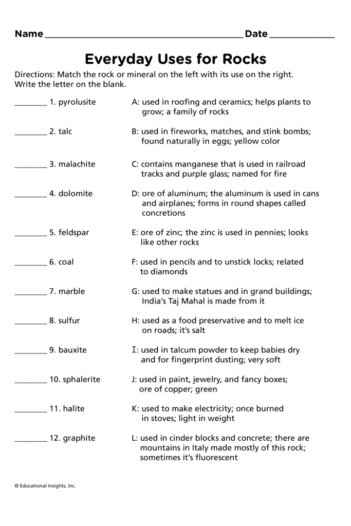 10Th Grade Science Worksheets