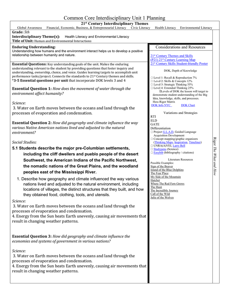 21st Century Themes Science And Health Literacy Worksheet Answers