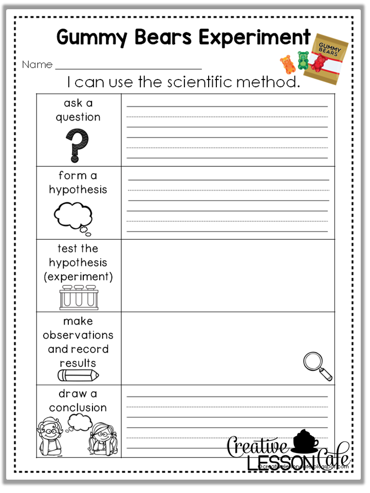 2nd Grade Science Experiment Worksheet