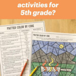 5th Grade Science SOL Review Worksheets Color By Code Review