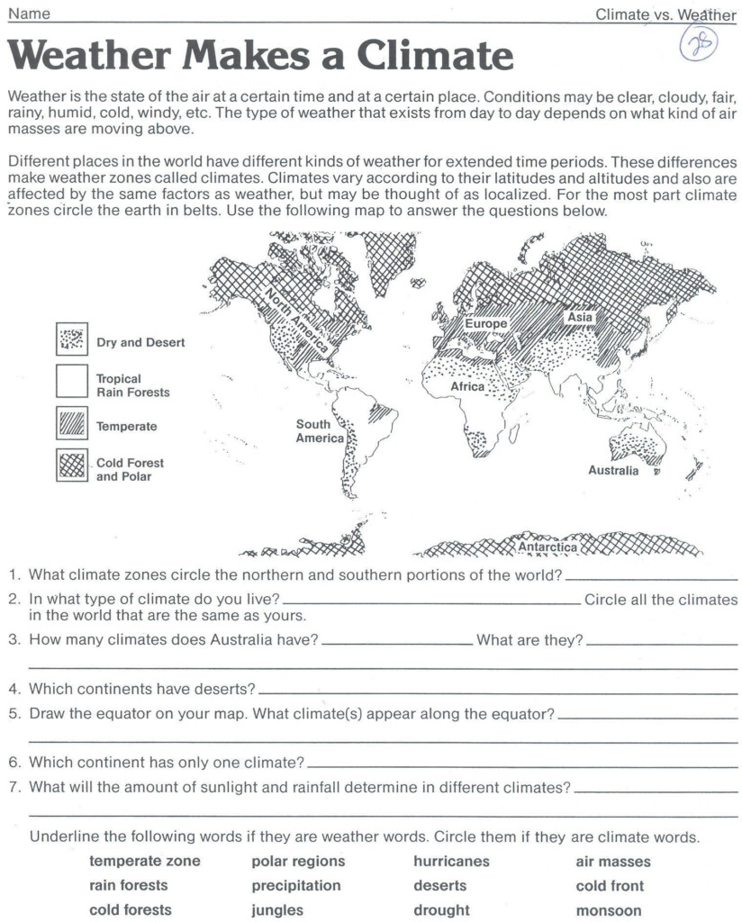 6th Grade Science Worksheets Pdf