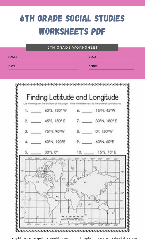 6th Grade Social Studies Worksheets Pdf 2 Worksheets Free