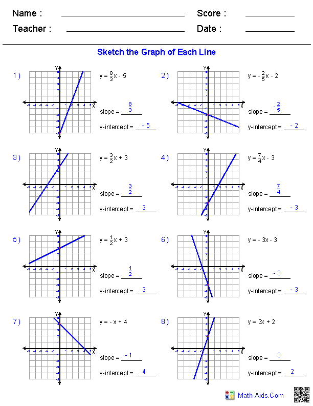 8th Grade Graphing Worksheet