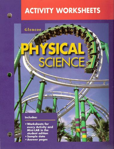 Activity Worksheets Glencoe Physical Science GLENCOE McGRAW HILL 