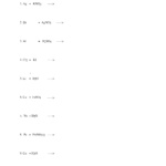 Balancing Single Replacement Reactions Worksheets Answers